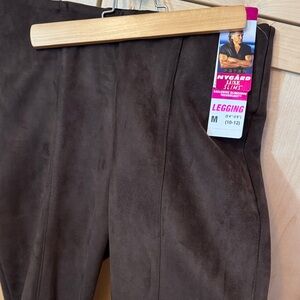 Brown Suede Leggings